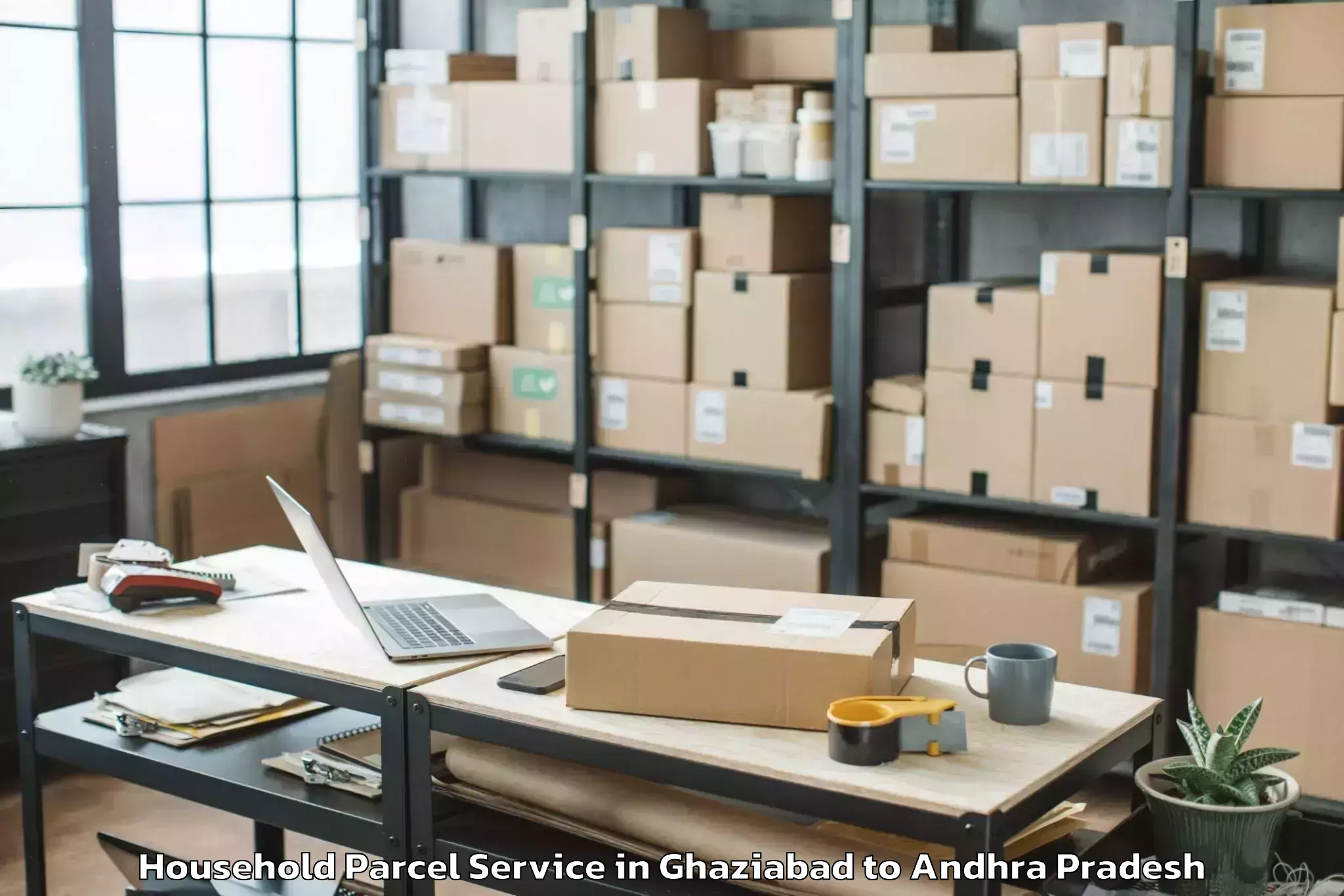 Hassle-Free Ghaziabad to Rudravaram Household Parcel